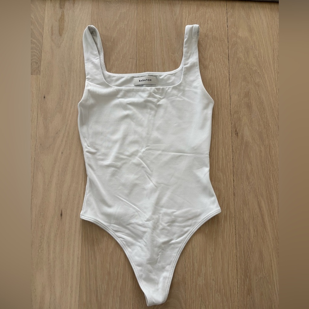 Aritzia Babaton White Bodysuit